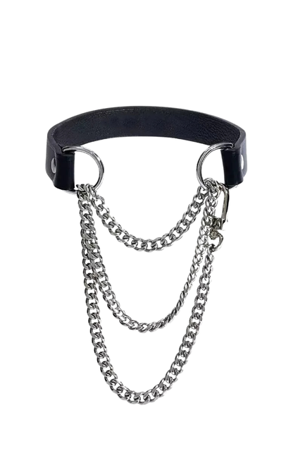 Breathless Leather Choker Collar