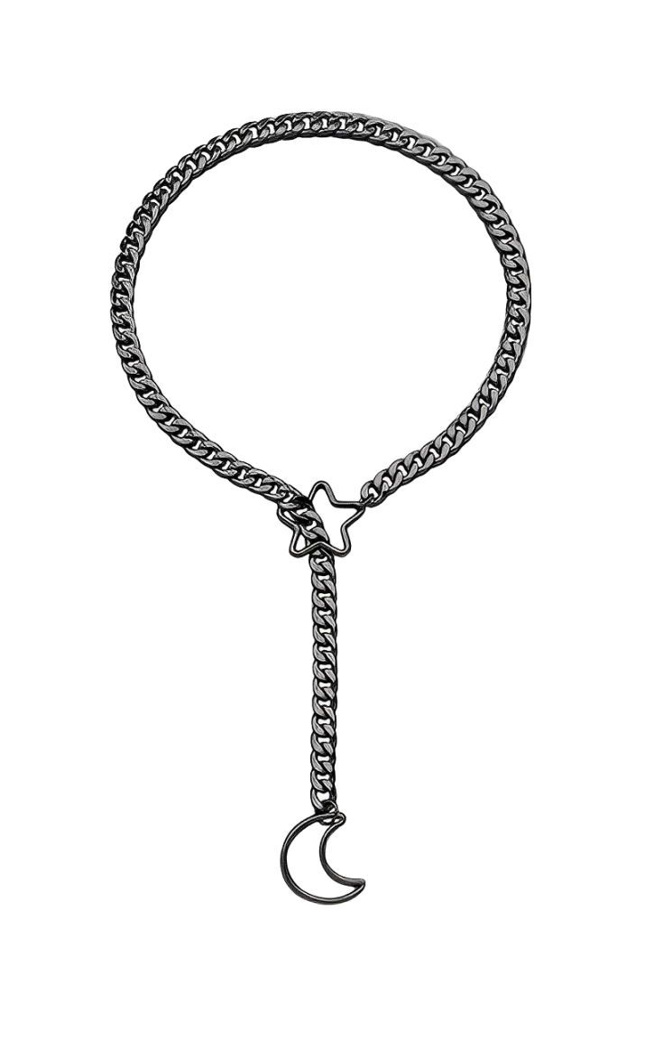 Moon & Star Slip Chain